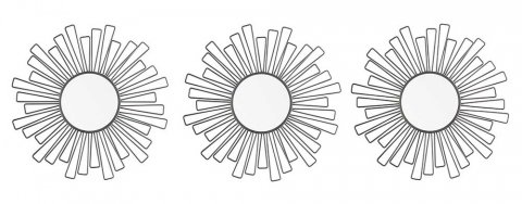 Зеркало Aviere 3 шт 29230