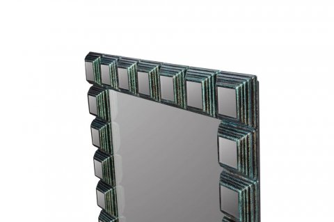 Зеркало Runden Пирамида I зеленая патина V20133